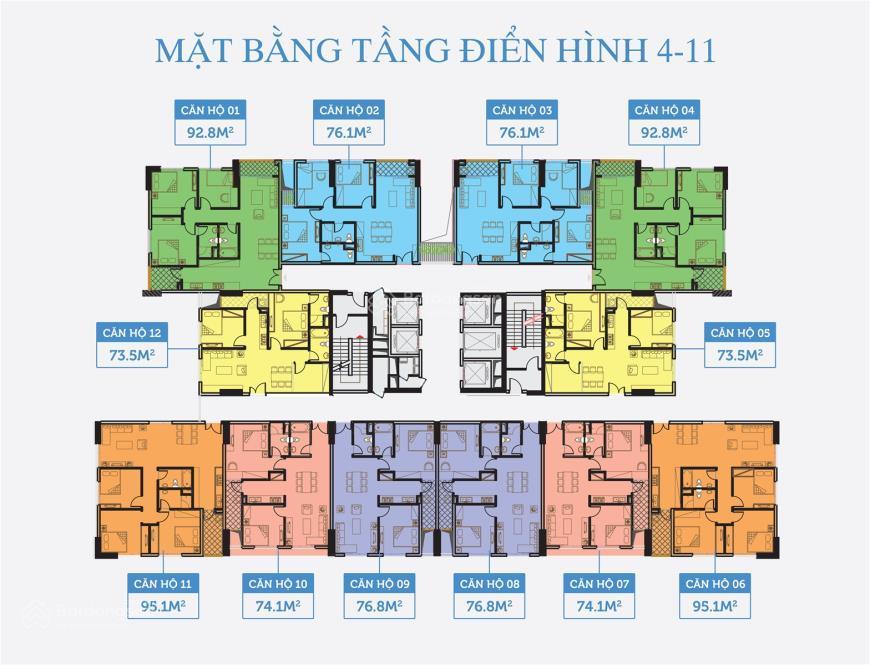 Bán căn hộ smile building nguyễn cảnh dị 75m 3pn full đồ 5.7 tỷ