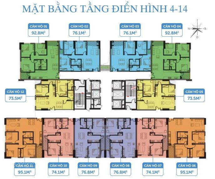 Bán gấp chung cư smile building định công  3 ngủ giá cực rẻ chỉ 5,35 tỷ!