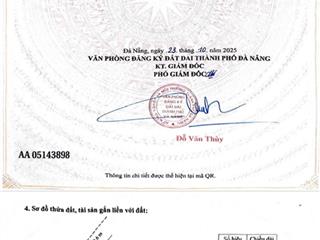 Đất thổ cư, thành phố đà nẵng  203m2  giá đầu tư chỉ 3.2tr/m2  đường ô tô