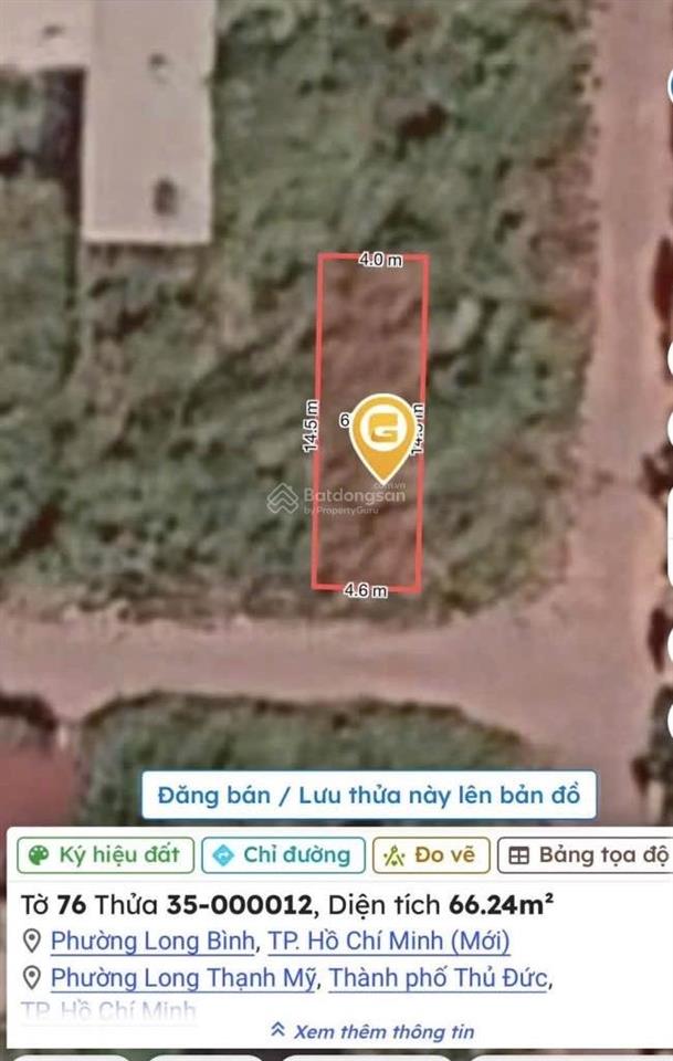 Chính chủ cần bán 66m đất thuộc 1/ nguyễn xiển sát vách vinhomes