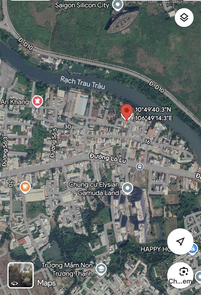 Bán đất trung tâm đối diện chung cư đường lò lu quận 9 cũ