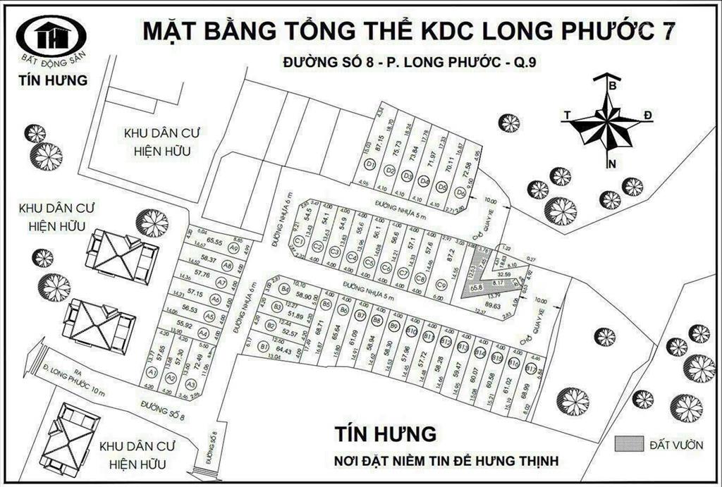 Bán đất ngay chợ long phước khu dân cư hiện hữu