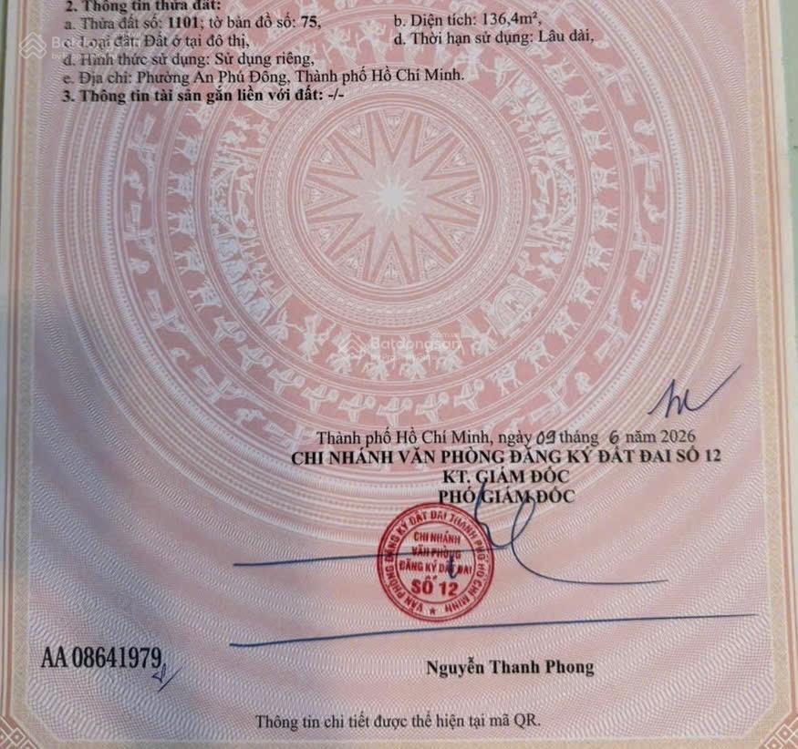 Đất khu dân cư điền thuận võ thị liễu 56m2, giá nhỉnh 4 tỷ
