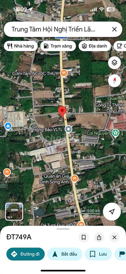 Ngộp, cần bán 1,2ha đất 2 mặt tiền DT749A, 600m TC, 9000m QH đất SKC