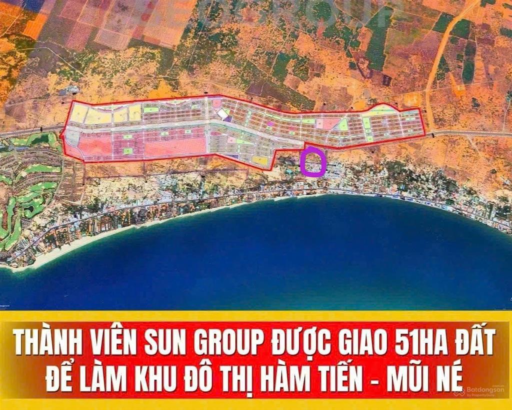 Bán đất lô c kdc nguyễn tấn định, mũi né, 195m2, cách biển 500m, gần sân bay phan thiết