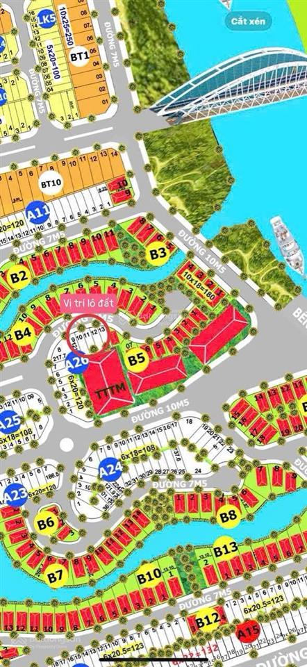 Đường 7.5 m sentosa. 120m2 ngang 6m giá chỉ 3 tỷ1