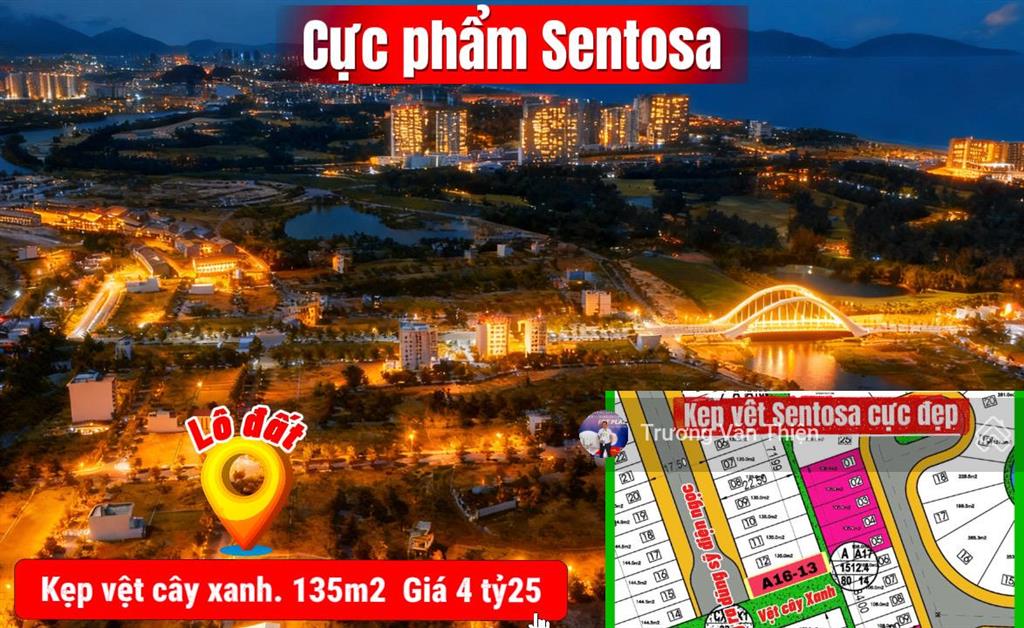Siêu phẩm sentosa kẹp vệt cây xanh cực hiếm