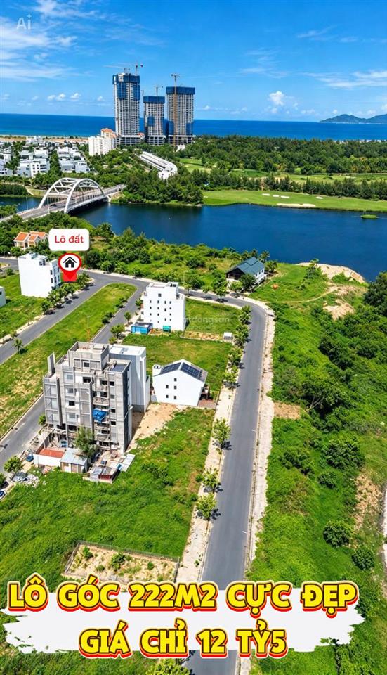 Lô góc 222m2 view sông cực đẹp