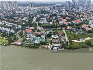 Siêu đẹp! khuôn đất siêu đẹp view sông sài gòn  420m2 ngang 18m  khu bt eden thảo điền  giá 90tỷ
