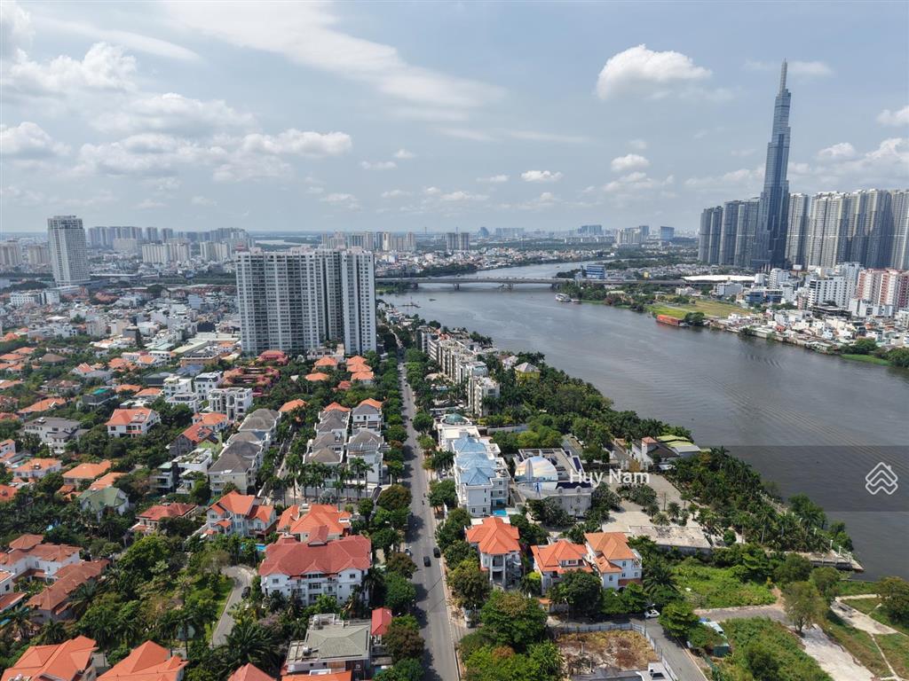 Siêu đẹp! khuôn đất siêu đẹp view sông sài gòn  420m2 ngang 18m  khu bt eden thảo điền  giá 90tỷ
