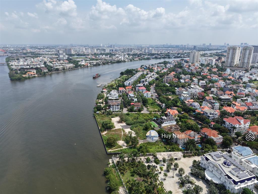 Siêu đẹp! khuôn đất siêu đẹp view sông sài gòn  420m2 ngang 18m  khu bt eden thảo điền  giá 90tỷ