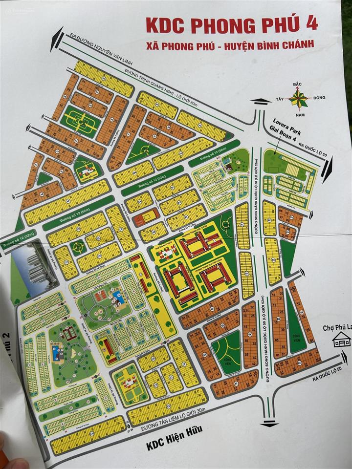 Bán nền biệt thự ngang (8 x 20), kdc khang điền bình chánh, giá tốt chủ thiện chí bán