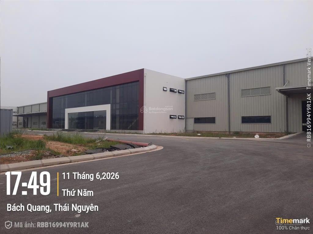 Cho thuê kho xưởng 9000 m2 mới xây, sẵn bàn giao tại kcn sông công 2, thái nguyên