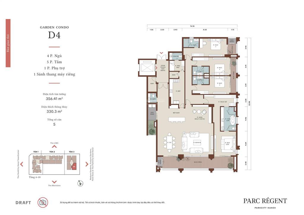 Chính chủ gửi bán căn góc d4 330 m2 parc régent view trọn công viên giá 32 tỷ.  0975 674 ***