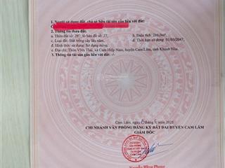 Chủ cần ra nhanh đất full thổ cư bàn cờ cam hiệp nam.  0798 347 ***