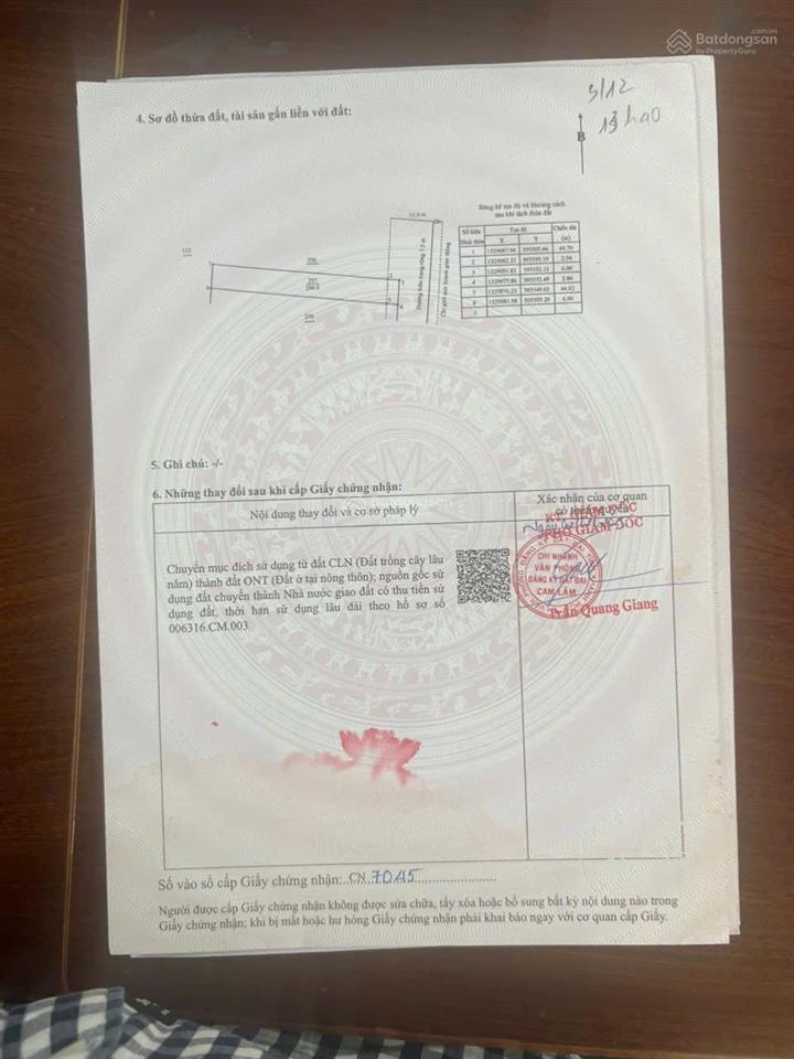 Chủ cần ra nhanh đất full thổ cư bàn cờ cam hiệp nam.  0798 347 ***