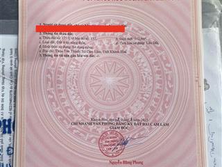 Chính chủ cần ra nhanh đất full thổ cư mặt tiền đường nhựa cam thành bắc.  0798 347 ***