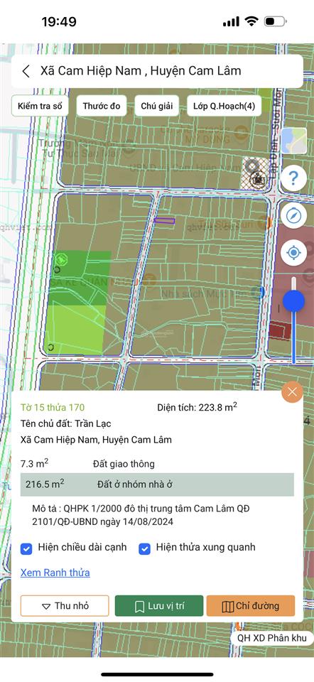Chủ cần ra nhanh bàn cờ cam hiệp nam quy hoạch đường 13m có thổ cư.  0798 347 ***