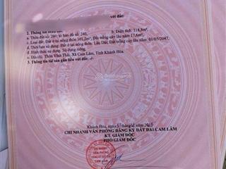 Chính chủ cần ra nhanh đất bàn cờ cam hiệp nam, 100% thổ cư.  0798 347 ***