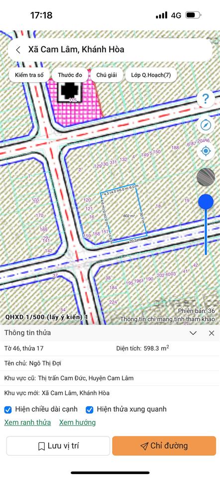 Chính chủ cần ra nhanh đất thổ cư đường xuân diệu trung tâm đô thị cam lâm.  0798 347 ***