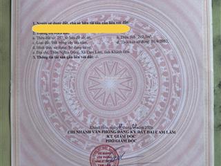 Chính chủ cần ra nhanh đất thổ cư đường xuân diệu trung tâm đô thị cam lâm.  0798 347 ***