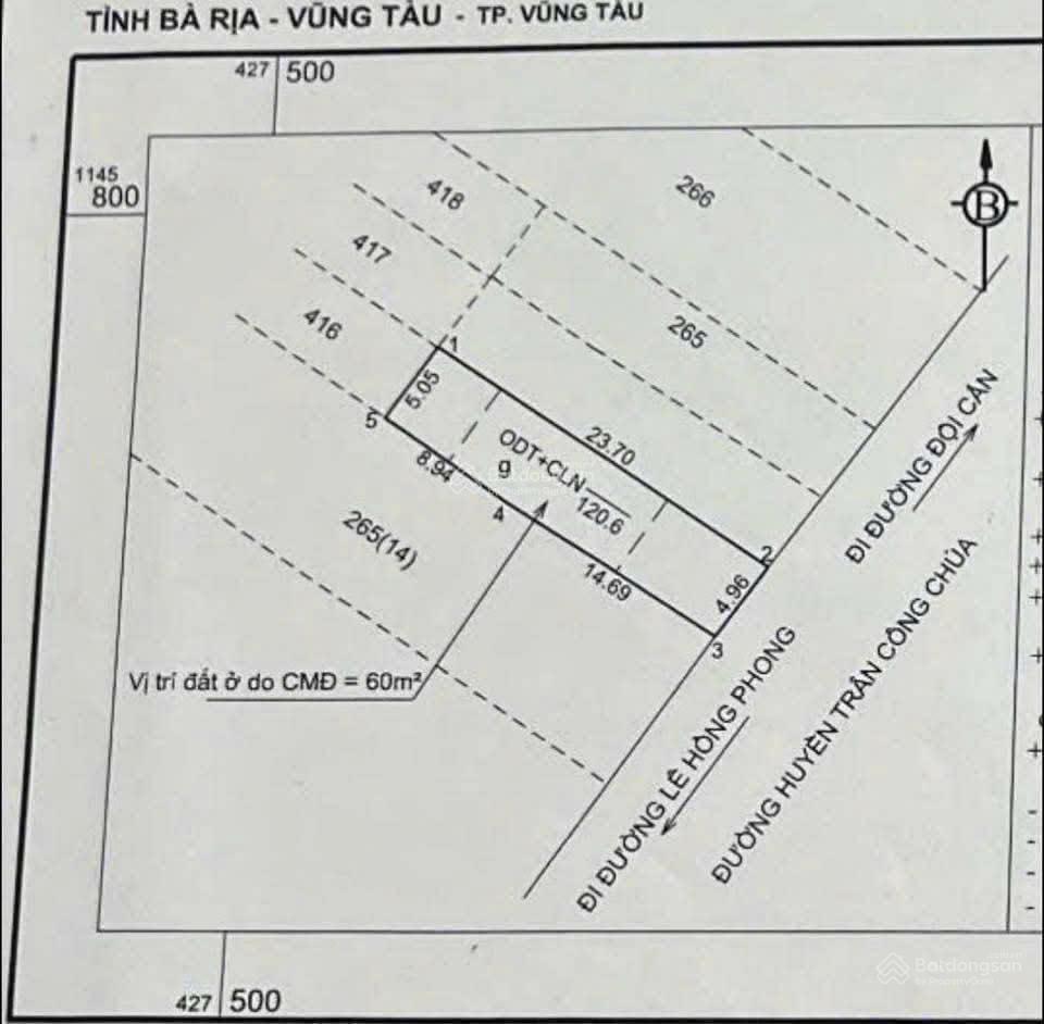 Đất 120m2 xây cửa hàng kinh doanh vlxd, văn phòng, showroom