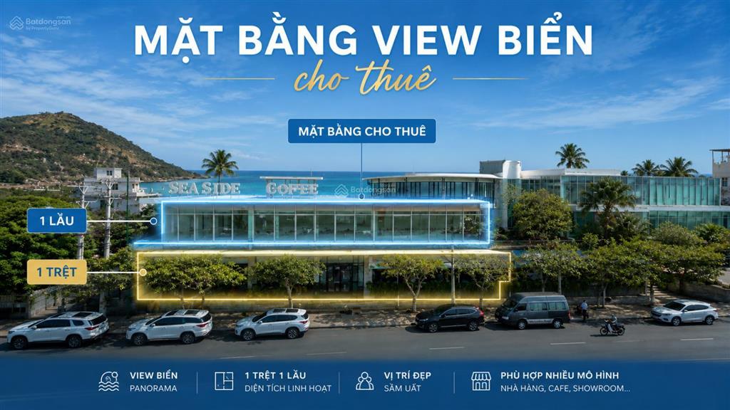 Cho thuê mặt bằng vip view biển bãi trước trần phú, vũng tàu