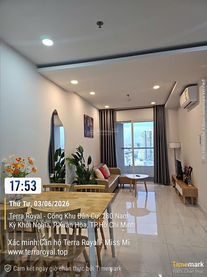 Bán căn hộ terra royal, 2pn, 57,6m2, giá 7 tỷ.  0935 252 ***
