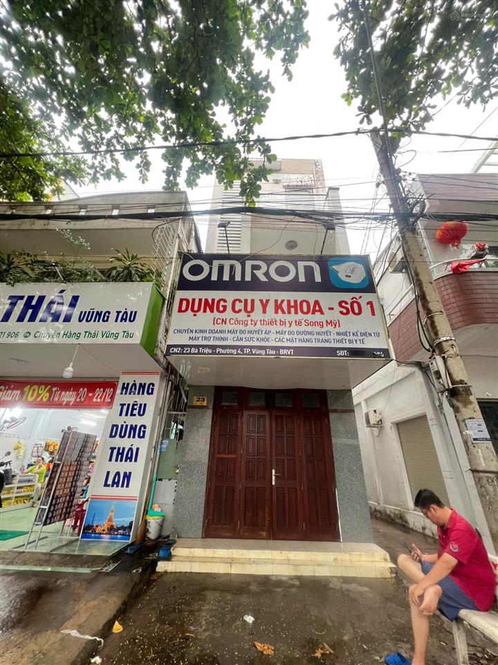 Hàng ngộp bán nhà 2 mặt tiền bà triệu gần bãi trước vũng tàu cho thuê 12tr/tháng chỉ 6,75 tỷ