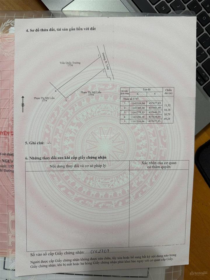 Bán miếng vườn qh tmdv đất rộng 500m2 làm nhà vườn cấp 4 bao đẹp