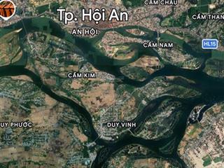 Lô đât trực diện sông thu bồn khá đẹp vip ra hội an gân