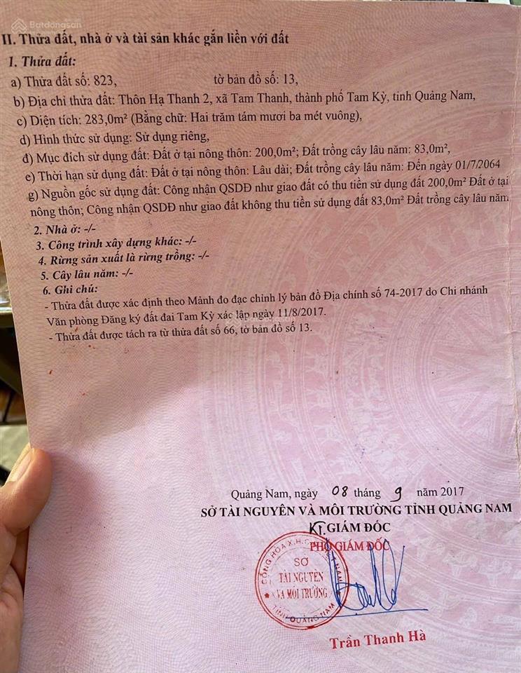 Lô đất trực diện biển tam thanh, tp đà nẵng siêu vip