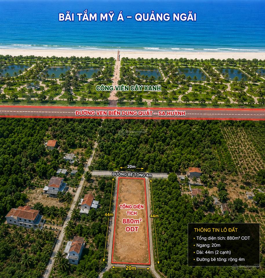 Vườn gần biển giá cực tốt cách biển 150m