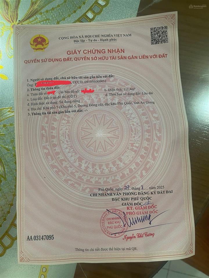 Bán căn nhà khu phố 5 dương đông rẻ