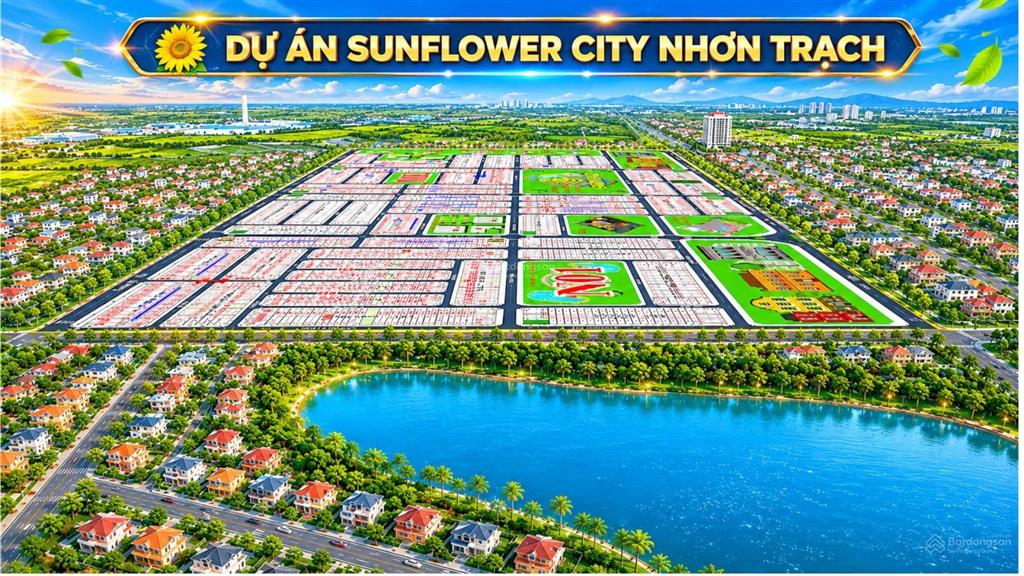 Nền biệt thự vườn dự án sunflower city nhơn trạch  hàng hiếm giới hạn cho nhà đầu tư
