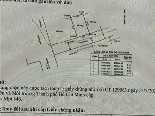 Cần bán lô đất hẻm 389 đinh thị thi 52,5m2 hẻm oto né nhau giá 6.6 tỷ