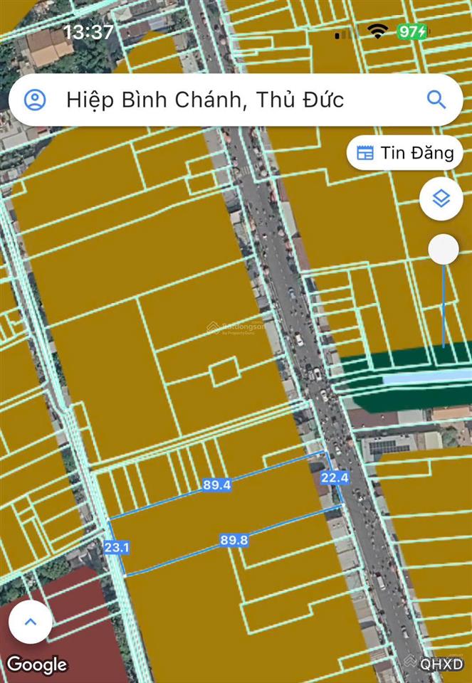 Cần bán 2 mặt tiền đường hiệp bình 2000m2 đất ngang 22x90m giá 100tỷ có hđ thuê 180tr