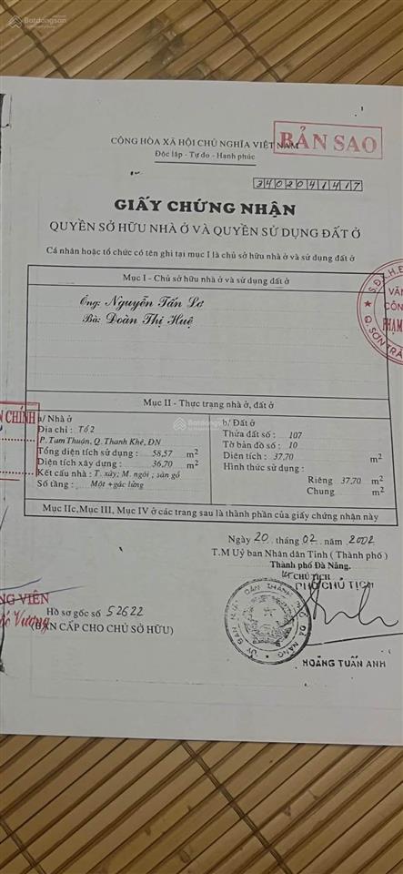 Nhà trung tâm thanh khê chỉ 2.55 tỷ (thương lượng) cách đường lớn 30m
