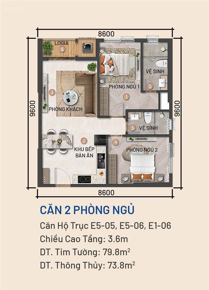 Bán căn hộ 2pn blanca city vũng tàu 79.8m² view công viên & biển giá tốt hotline 0901 681 ***