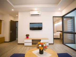 Cho thuê căn hộ dịch vụ, chung cư tại cầu giấy/trần thái tông, 45m2, full nội thất