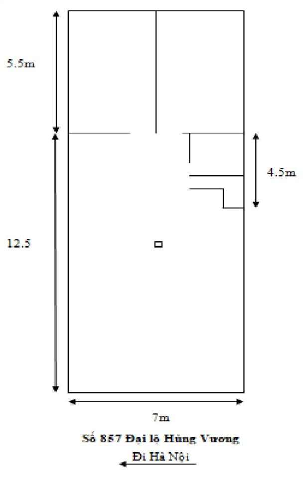 Cho thuê nhà mặt phố tại số 857 đại lộ hùng vương, thọ sơn  vt  pt