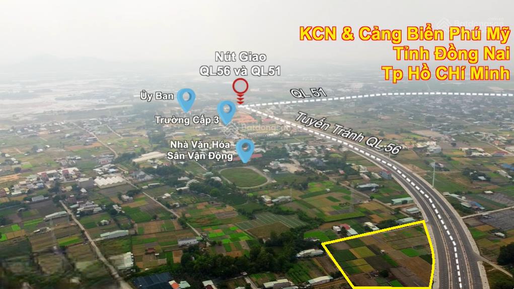 Quỹ đất vàng mặt tiền quốc lộ 56  tiện kd đa chức năng  hơn 30 lô với giá đầu tư ( từ 1,4tỉ/nền)