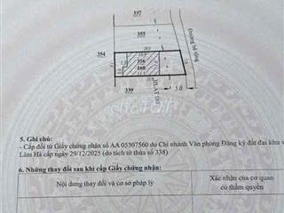 Đất ở 160m2 ngang 8m Tân Hà, Lâm Hà chỉ 370 triệu