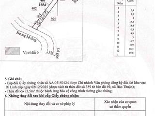 Đất ở 198m2 ngang 6m MT đường rộng Bảo Thuận, Di Linh 450 triệu