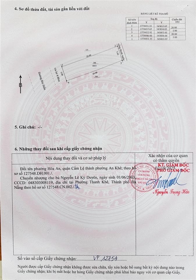 Bán đất riêng 100m2 đường 7m5 gần chợ và trường học giá chỉ 6 tỷ 250