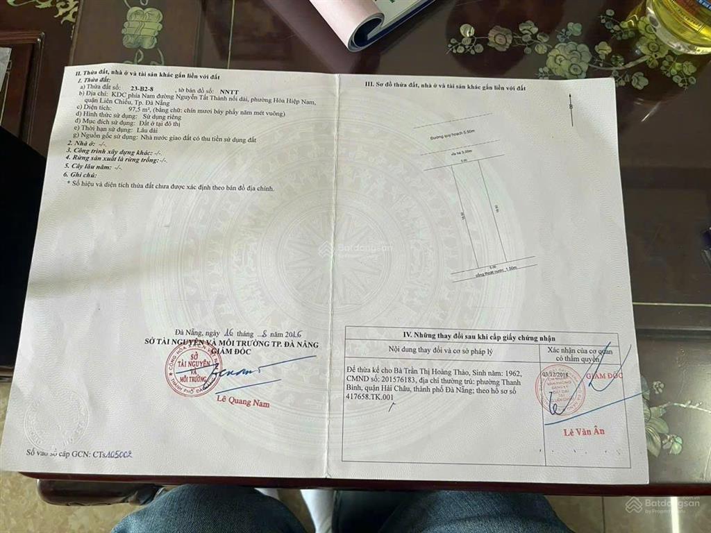 Bán 2 lô đất đường bắc thượng 5 cách cảng liên chiểu 2km