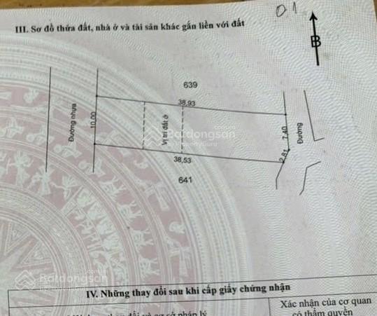 2,6tr/m2 full hồng cạnh dự án vin châu đức 1000ha, đường nhựa