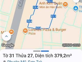 Cho thuê lô góc nguyễn công trứ, sơn trà gần biển mỹ khê, đà nẵng