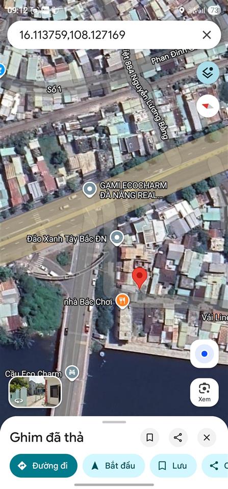 Kiệt ô tô liên chiểu, gần sát đường nguyễn lương bằng, sát cầu ecocharm, đà nẵng