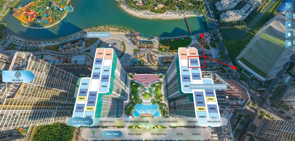 Bán căn hộ 1pn+ giá rẻ chỉ 3,880 tỷ tại opus one cao cấp nhất vinhomes grand park